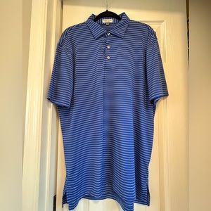 Peter Millar Stripe Golf Polo size L